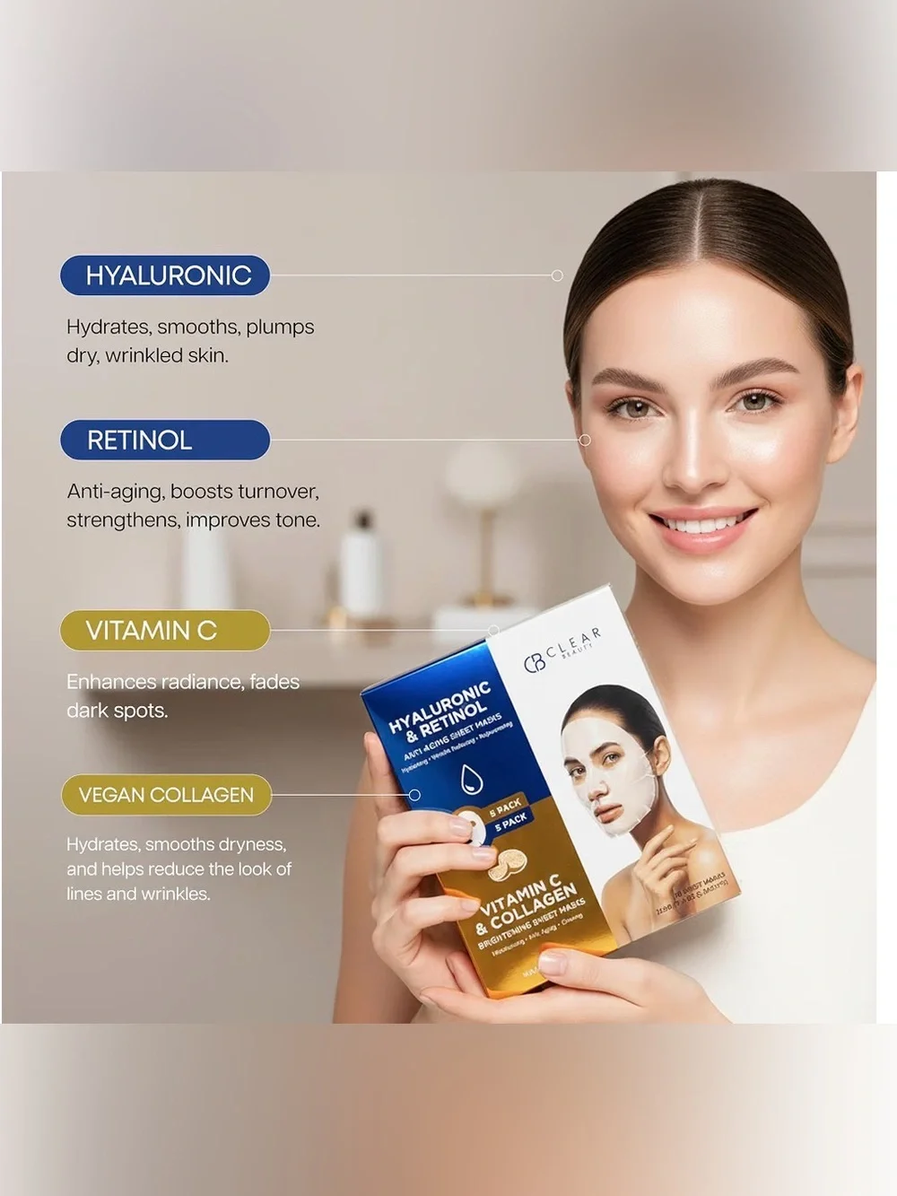 CB CLEAR BEAUTY dual sheet